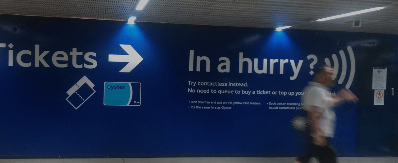 Kan man bruge kontaktløst dankort i londons undergrund?